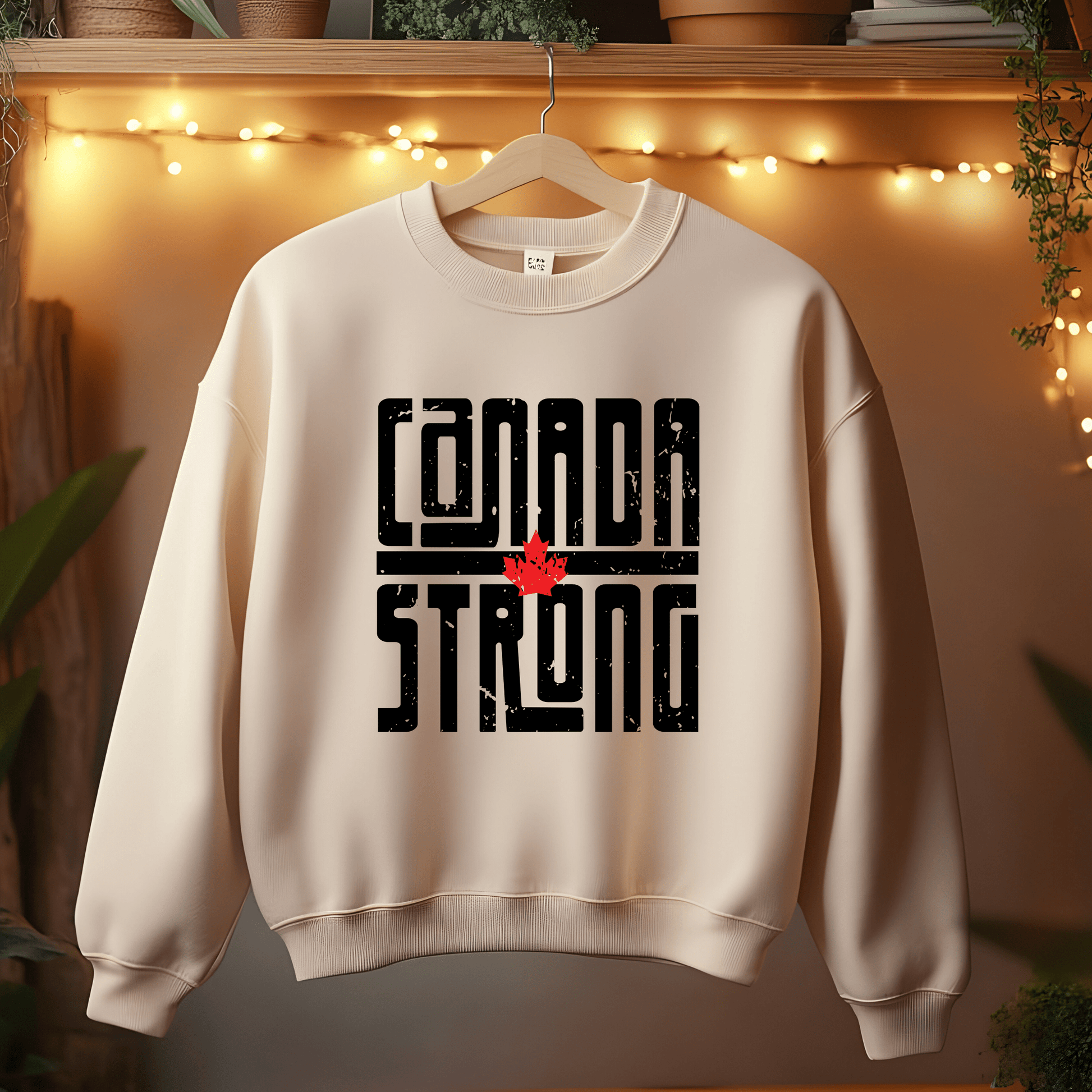 Ink and Charms Designs Sweatshirt Proudly Canadian Collection: CANADA STRONG - Wear Your Unwavering Support!