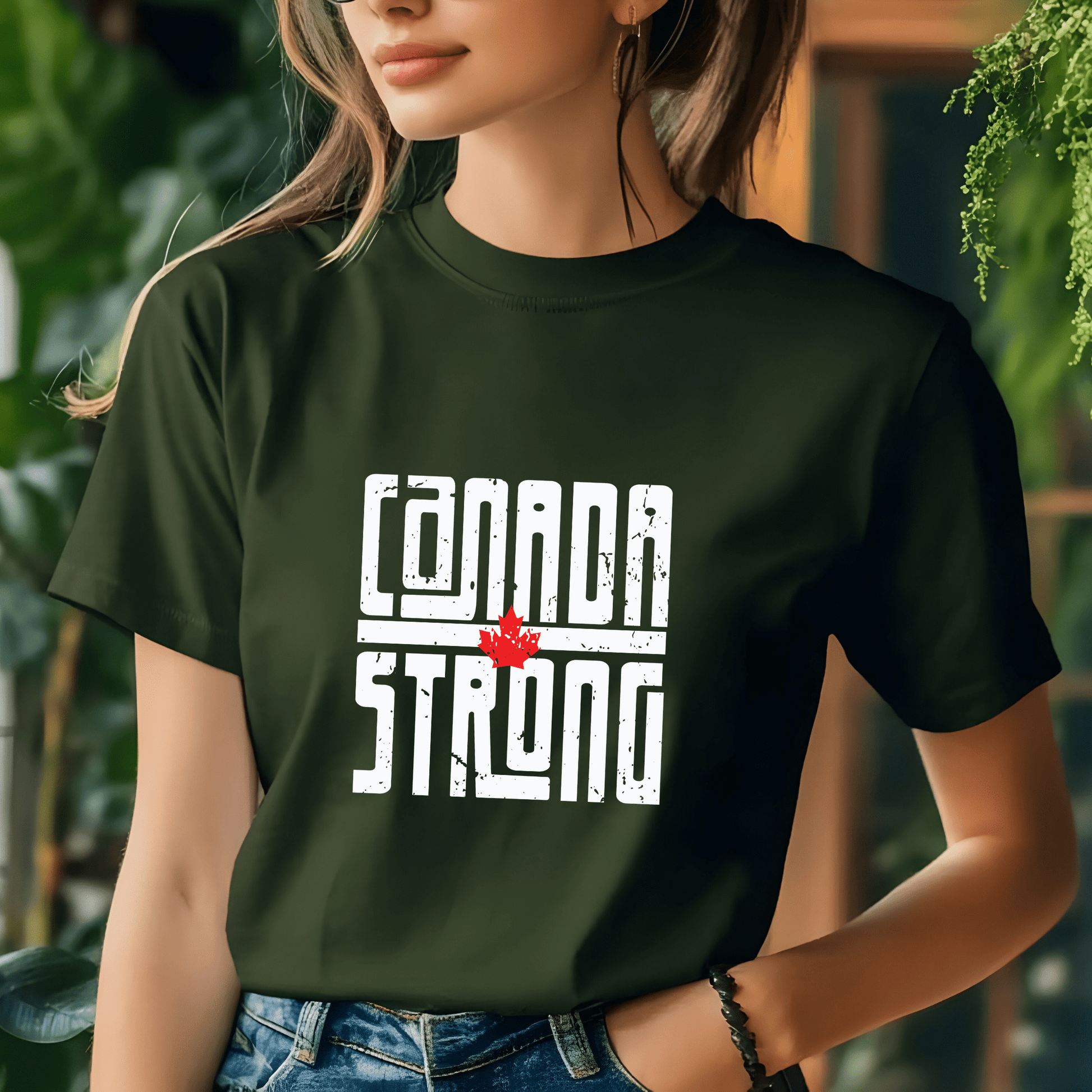 Ink and Charms Designs Sweatshirt Proudly Canadian Collection: CANADA STRONG - Wear Your Unwavering Support!