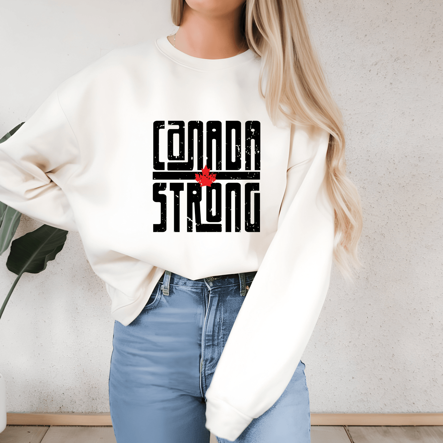 Ink and Charms Designs Sweatshirt Proudly Canadian Collection: CANADA STRONG - Wear Your Unwavering Support!