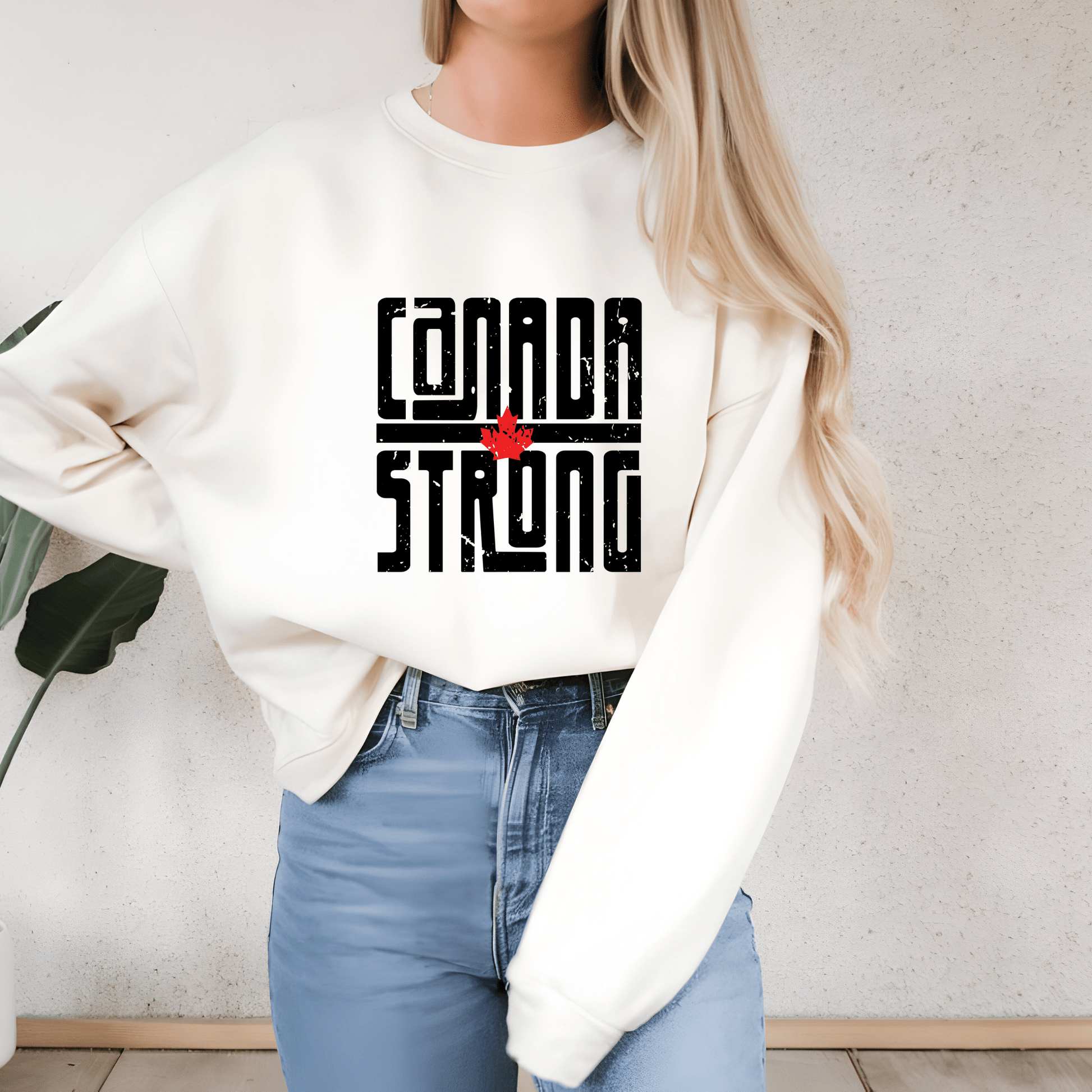 Ink and Charms Designs Sweatshirt Proudly Canadian Collection: CANADA STRONG - Wear Your Unwavering Support!