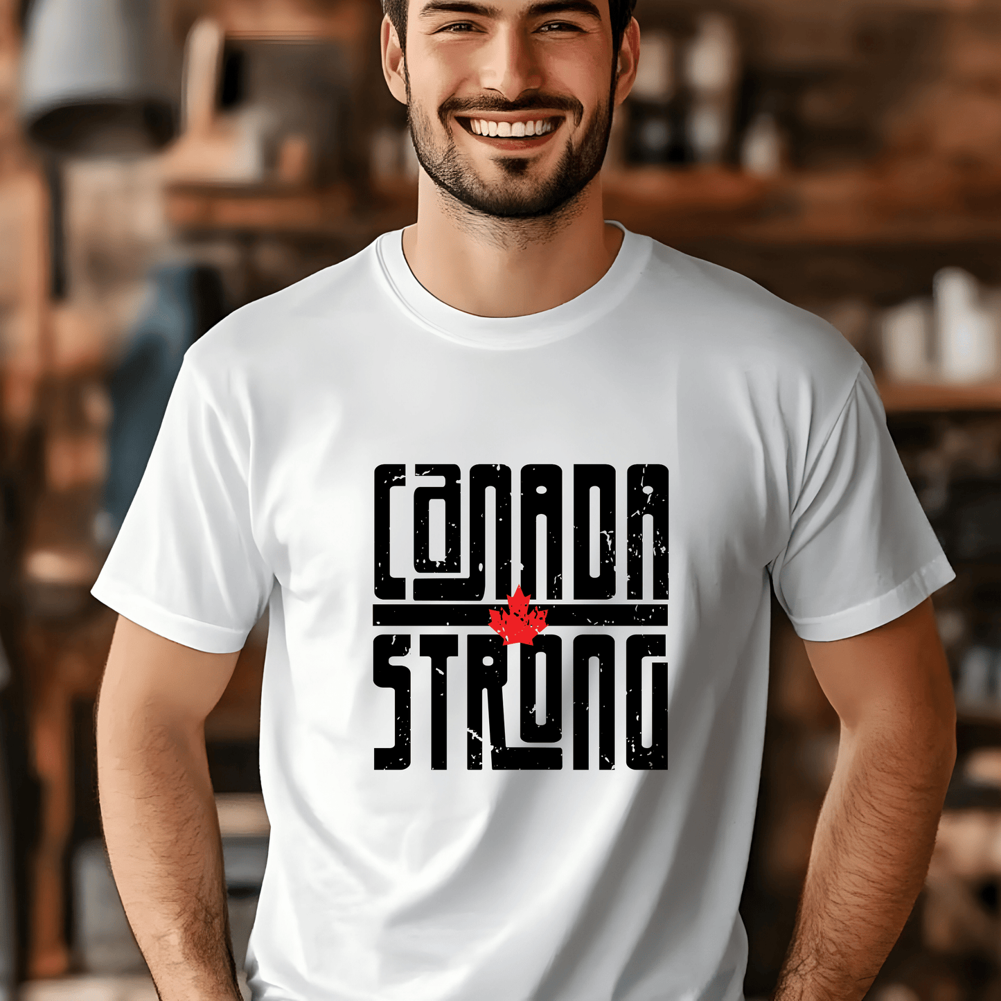 Ink and Charms Designs Sweatshirt Proudly Canadian Collection: CANADA STRONG - Wear Your Unwavering Support!