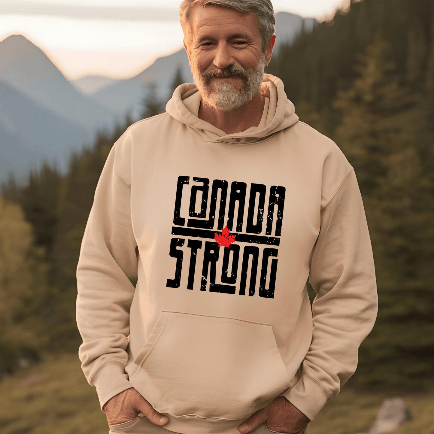 Ink and Charms Designs Sweatshirt Proudly Canadian Collection: CANADA STRONG - Wear Your Unwavering Support!