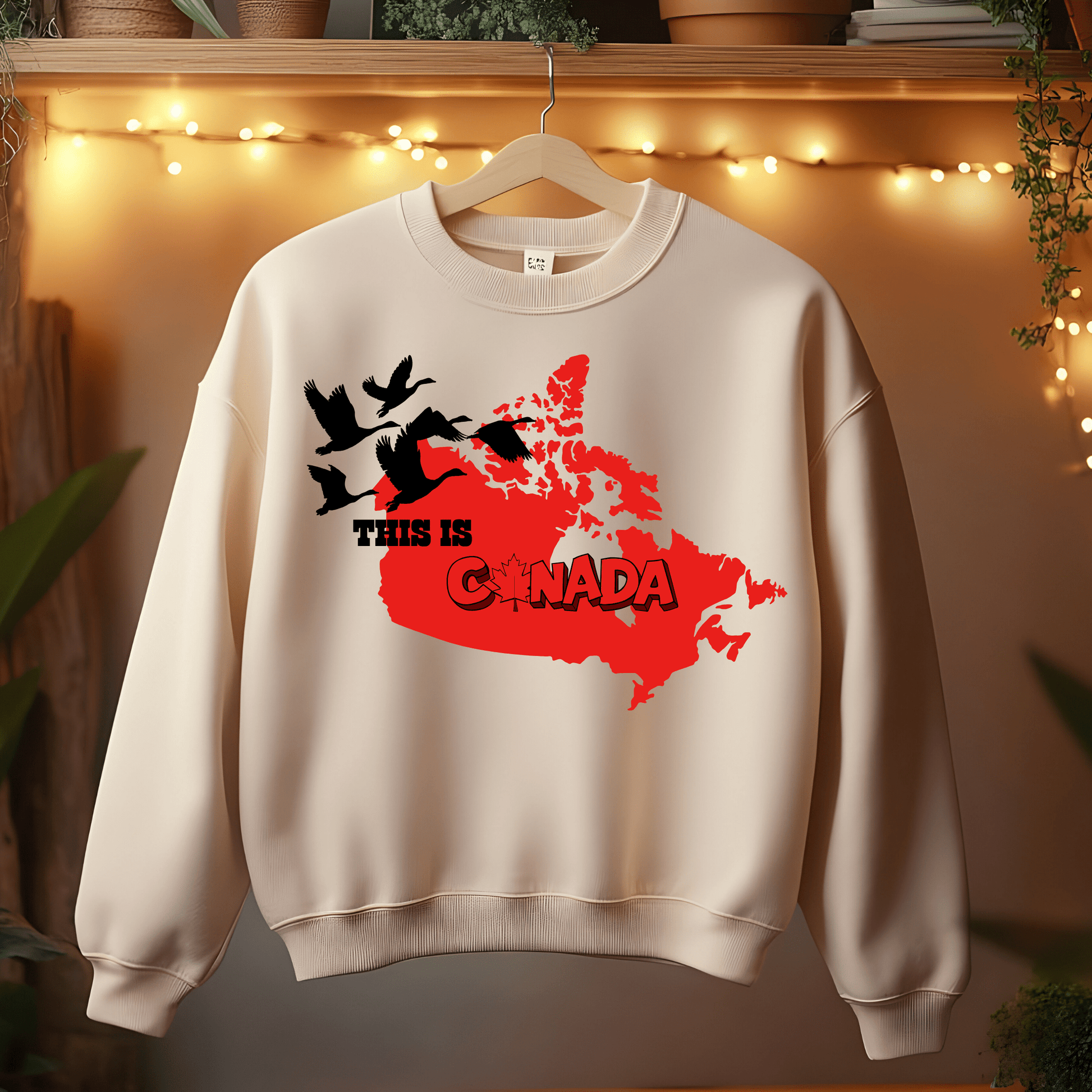Ink and Charms Designs Sweatshirt Proudly Canadian Collection: Mapping Our Spirit