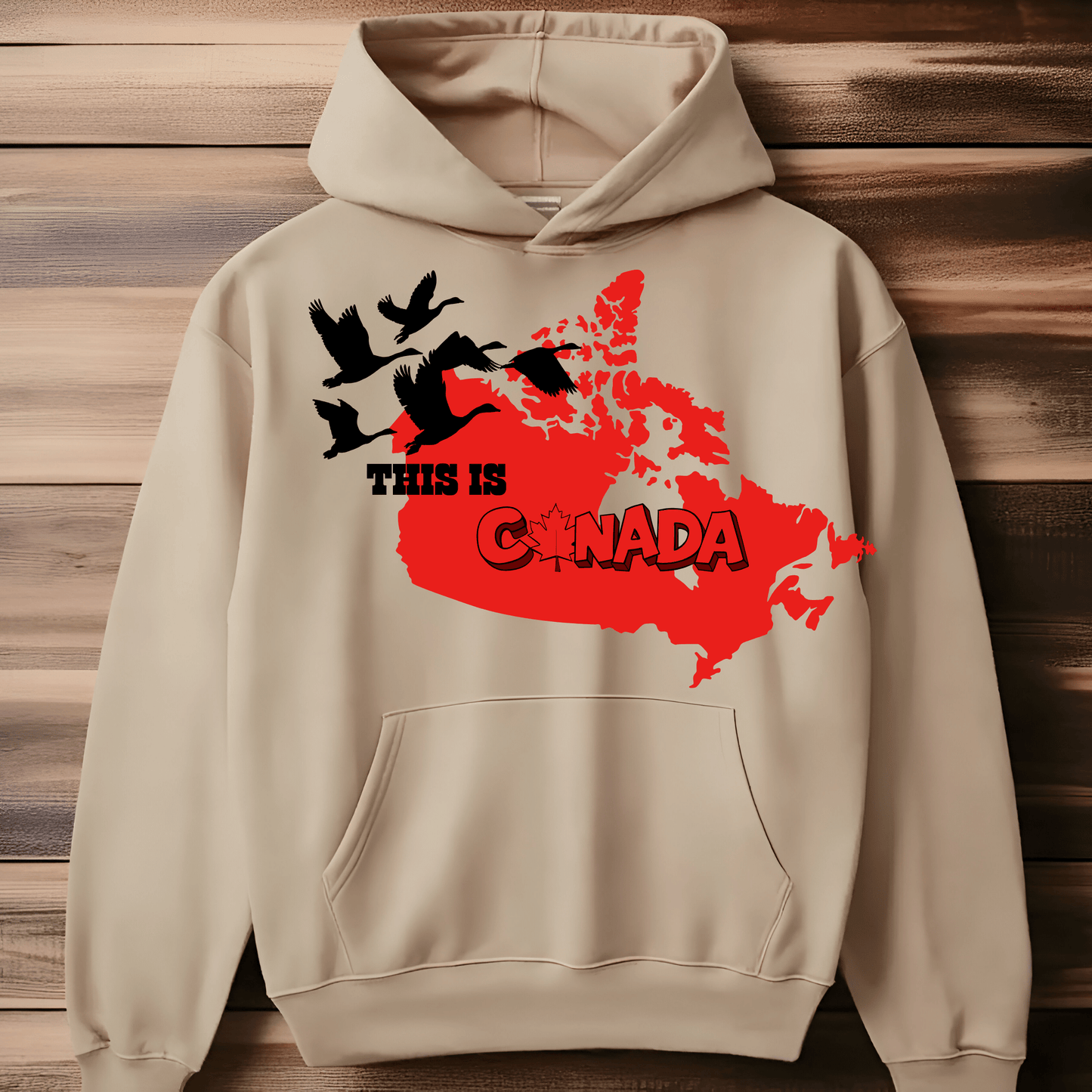 Ink and Charms Designs Sweatshirt Proudly Canadian Collection: Mapping Our Spirit