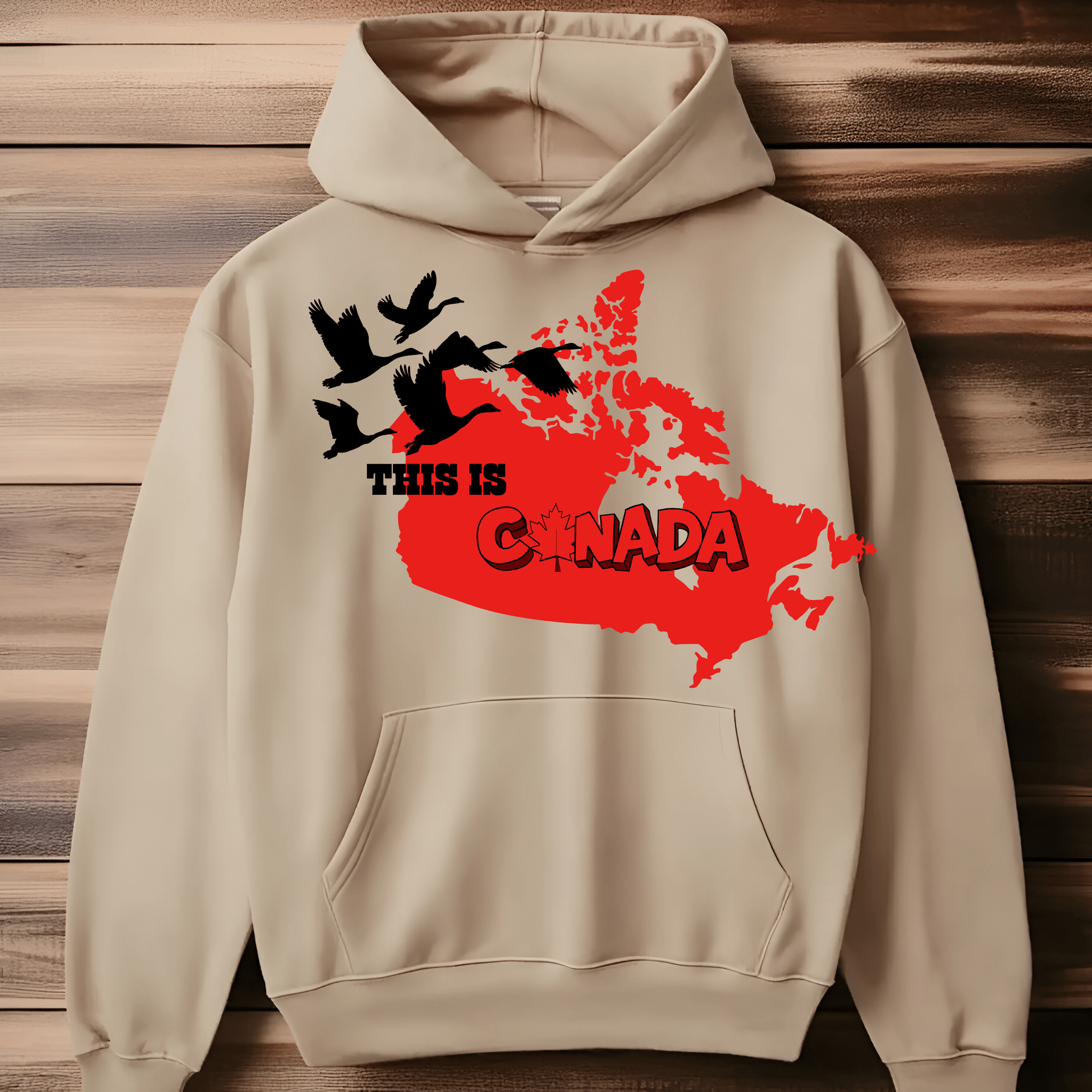 Ink and Charms Designs Sweatshirt Proudly Canadian Collection: Mapping Our Spirit