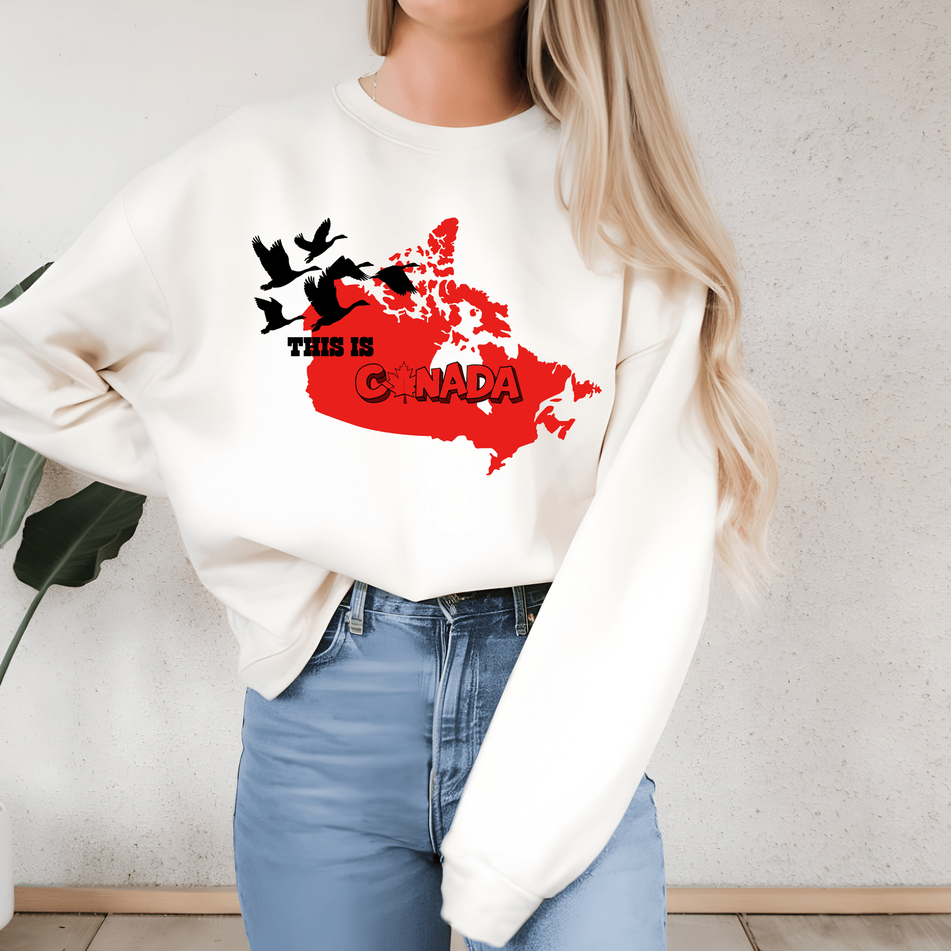 Ink and Charms Designs Sweatshirt Sweatshirt / White / S Proudly Canadian Collection: Mapping Our Spirit