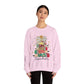 Ink and Charms Designs Sweatshirt Teacher Christmas Crewneck Sweatshirt - Christmas Tree and Pencils Design