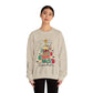 Ink and Charms Designs Sweatshirt Teacher Christmas Crewneck Sweatshirt - Christmas Tree and Pencils Design