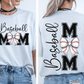 Ink and Charms Designs T-Shirt Baseball Mom Hoodie - Bleacher Ready Word Art Design