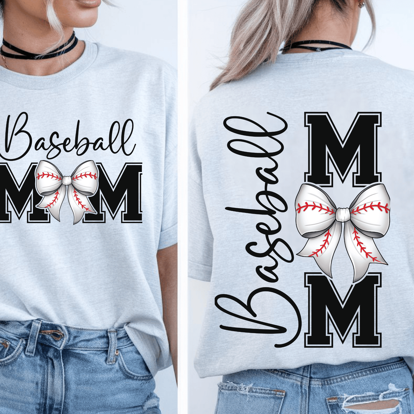 Ink and Charms Designs T-Shirt Baseball Mom Hoodie - Bleacher Ready Word Art Design