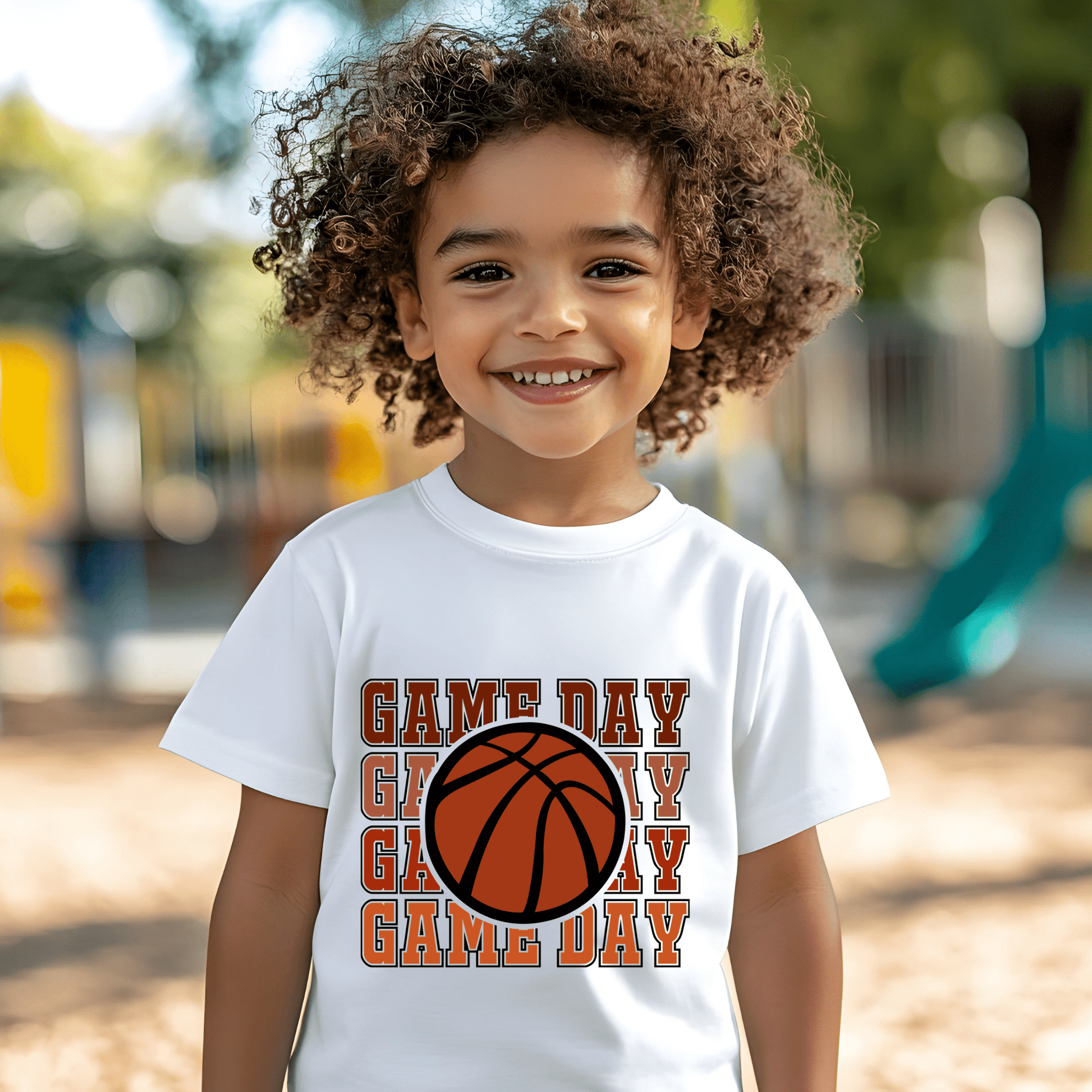 Ink and Charms Designs T-Shirt Basketball Game Day Hoodie - Bold Minimalist Player & Fan Apparel