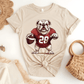 Ink and Charms Designs T-Shirt Bulldog Football T-shirt- Playful Dog & Game Day Design