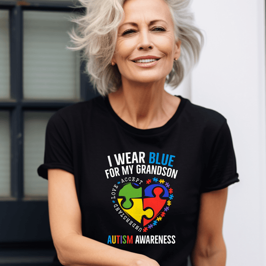 Ink and Charms Designs T-Shirt Empowering Minds - Autism Gramdmom