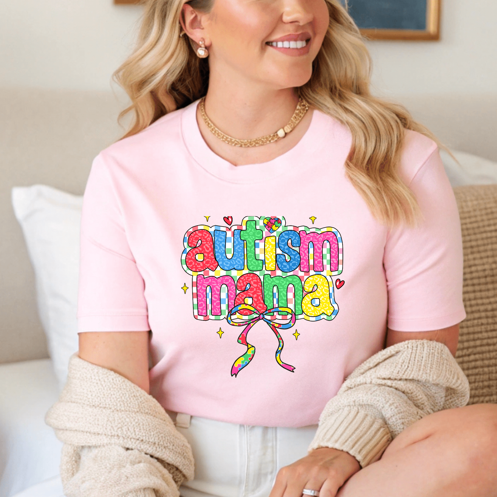 Ink and Charms Designs T-Shirt Empowering Minds - Autism mama