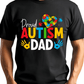 Ink and Charms Designs T-Shirt Empowering Minds - proud Autism Dad