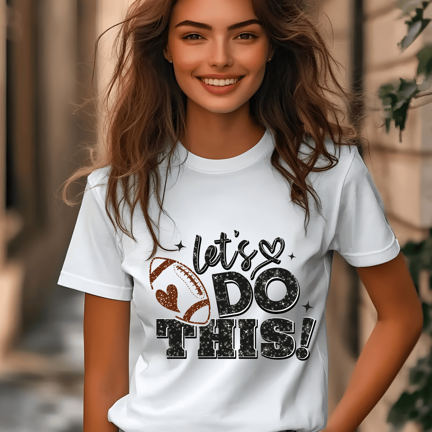 Ink and Charms Designs T-Shirt Football Motivational Hoodie - 'Let's Do This' Player & Fan Gear