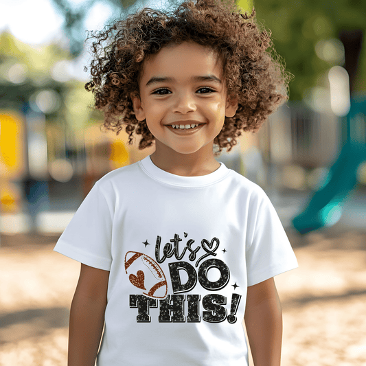 Ink and Charms Designs T-Shirt Football Motivational Hoodie - 'Let's Do This' Player & Fan Gear