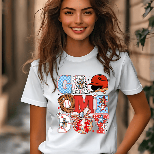 Ink and Charms Designs T-Shirt Game Day Baseball Tee - Bold Diamond Player Apparel