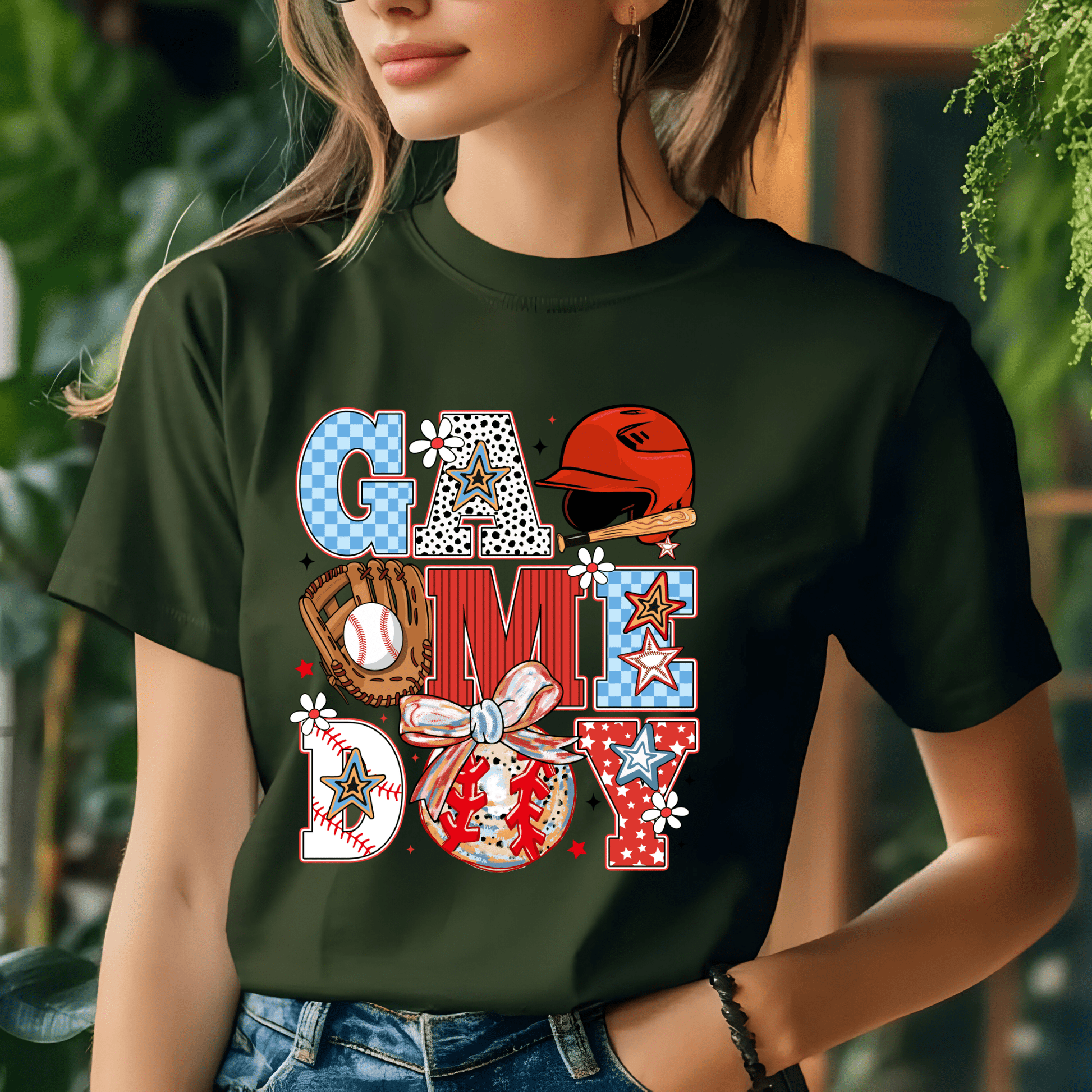 Ink and Charms Designs T-Shirt Game Day Baseball Tee - Bold Diamond Player Apparel