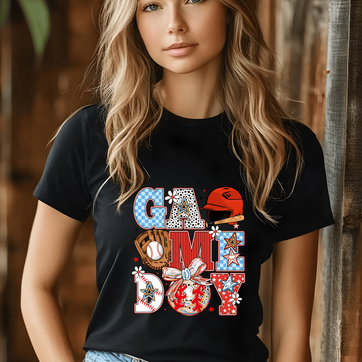 Ink and Charms Designs T-Shirt Game Day Baseball Tee - Bold Diamond Player Apparel