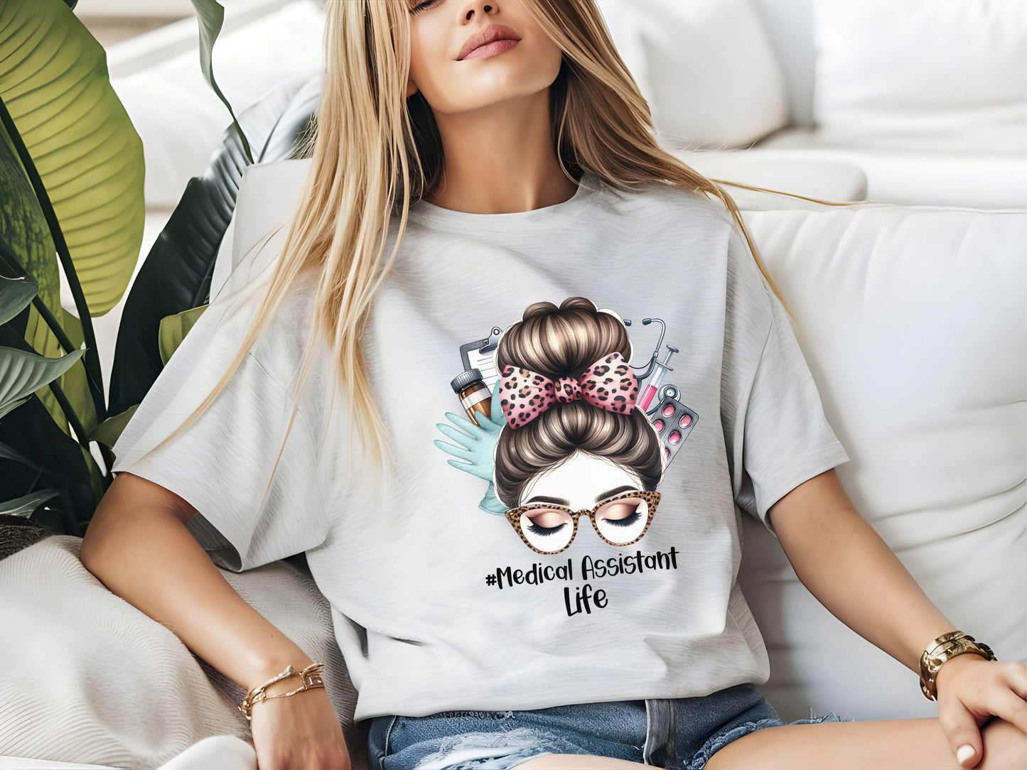 Ink and Charms Designs T-Shirt Grey / S Medical Assistant Tee