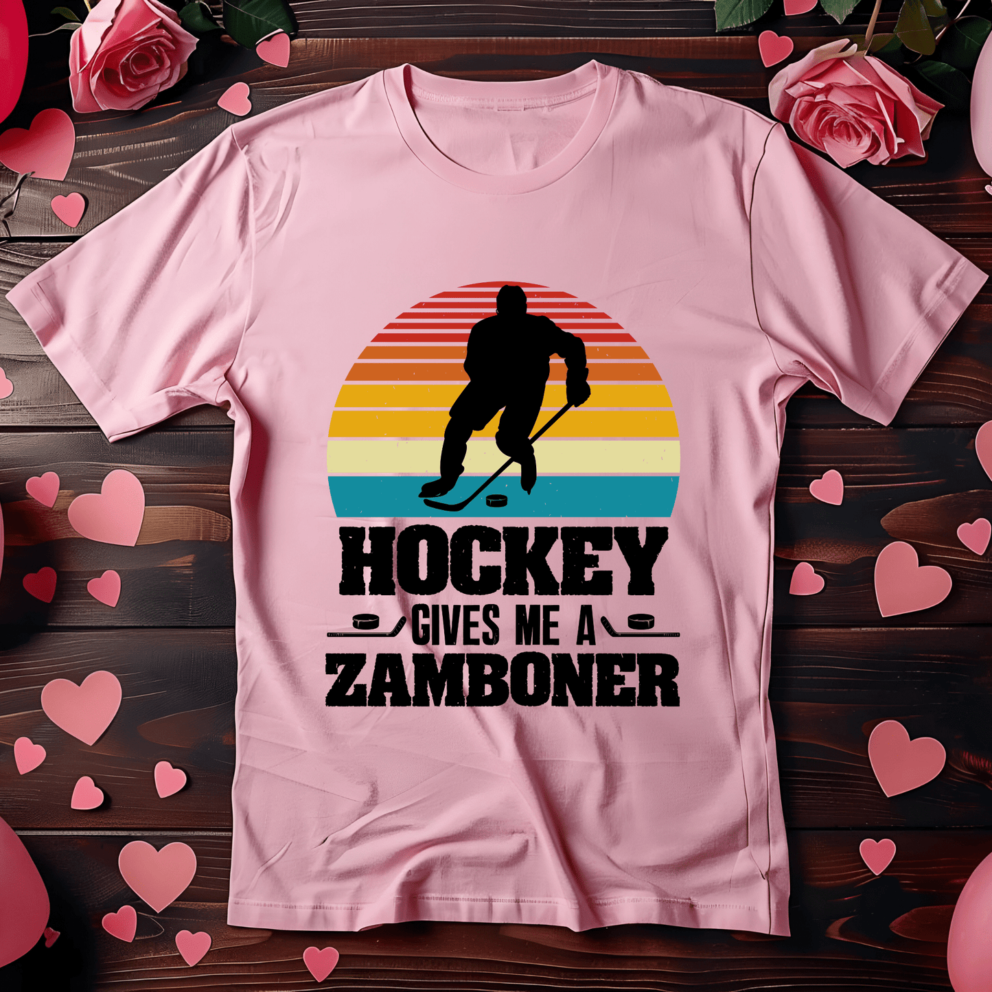 Ink and Charms Designs T-Shirt Hockey Zamboner Tee- Playful Game Day Humor Design