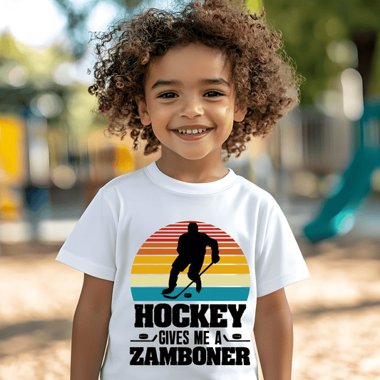 Ink and Charms Designs T-Shirt Hockey Zamboner Tee- Playful Game Day Humor Design