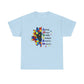 Ink and Charms Designs T-Shirt Light Blue / S Sunflower Autism Awareness Tee