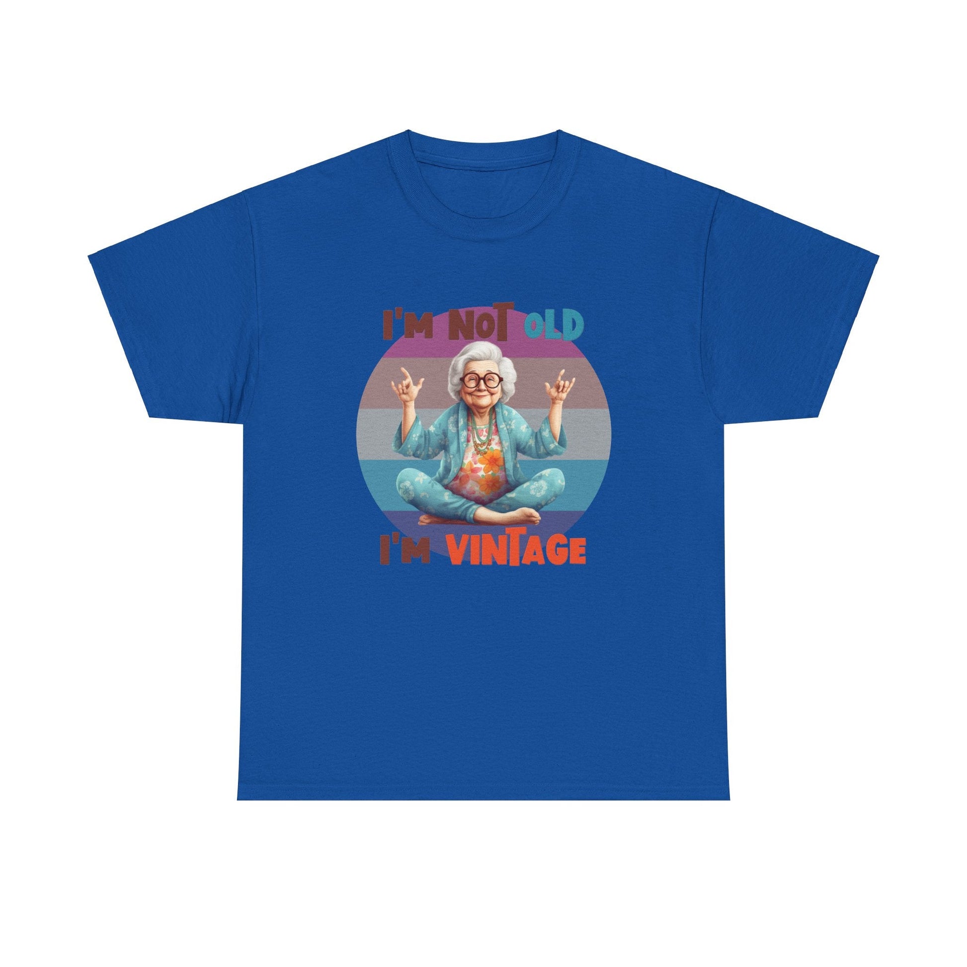 Ink and Charms Designs T-Shirt Royal / S Vintage Funny Yoga Tee