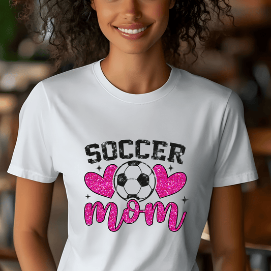 Ink and Charms Designs T-Shirt Soccer Mom Hoodie - Stylish Sideline Apparel for Team Moms