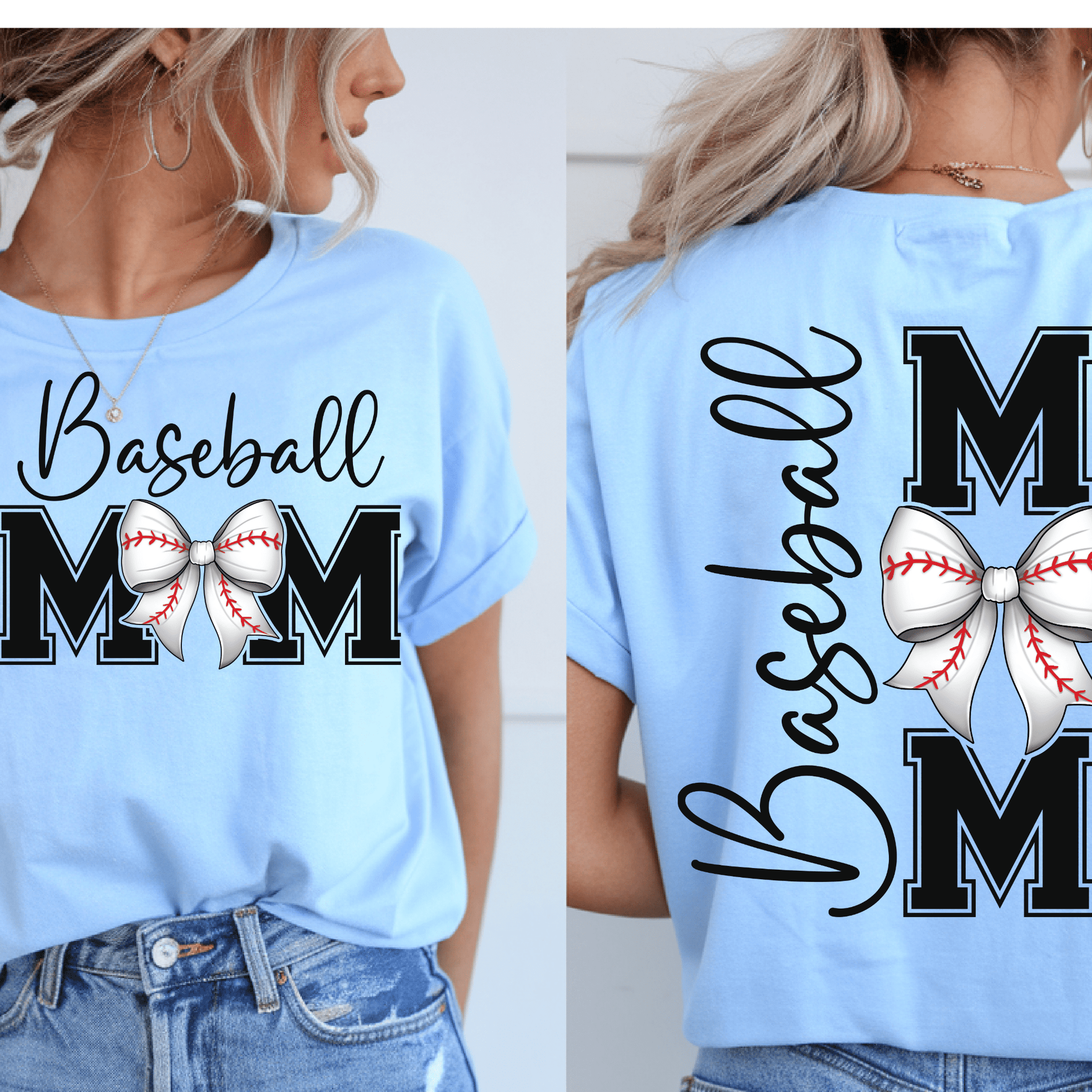 Ink and Charms Designs T-Shirt T-shirt / White / S Baseball Mom Hoodie - Bleacher Ready Word Art Design
