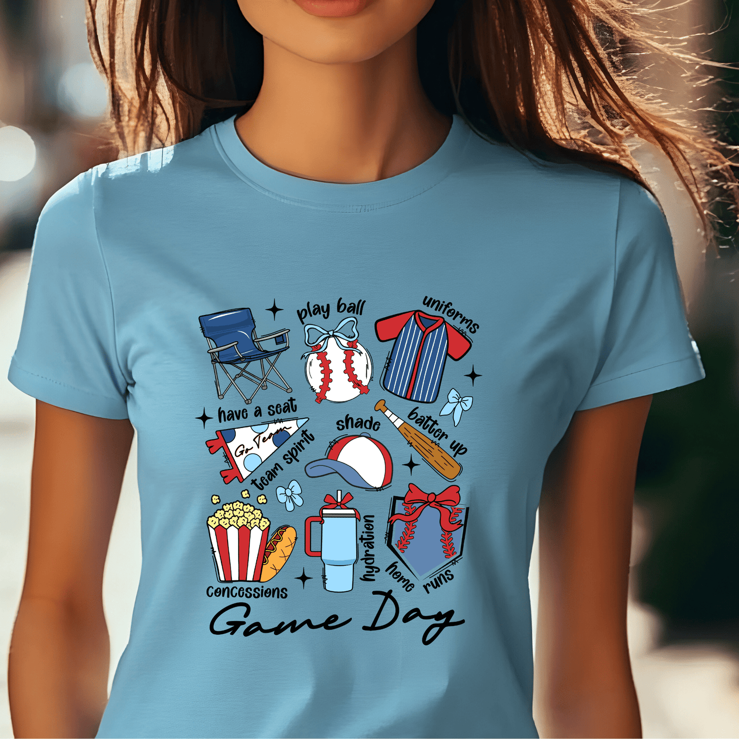 Ink and Charms Designs T-Shirt T-shirt / White / S Game Day Baseball Tee - Bold Diamond Graphic Player & Fan Shirt
