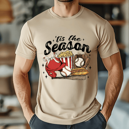 Ink and Charms Designs T-Shirt T-shirt / White / XS Baseball Season Hoodie - Game Day Snacks & Sports Design