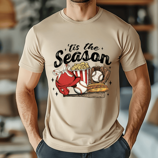Ink and Charms Designs T-Shirt T-shirt / White / XS Baseball Season Hoodie - Game Day Snacks & Sports Design