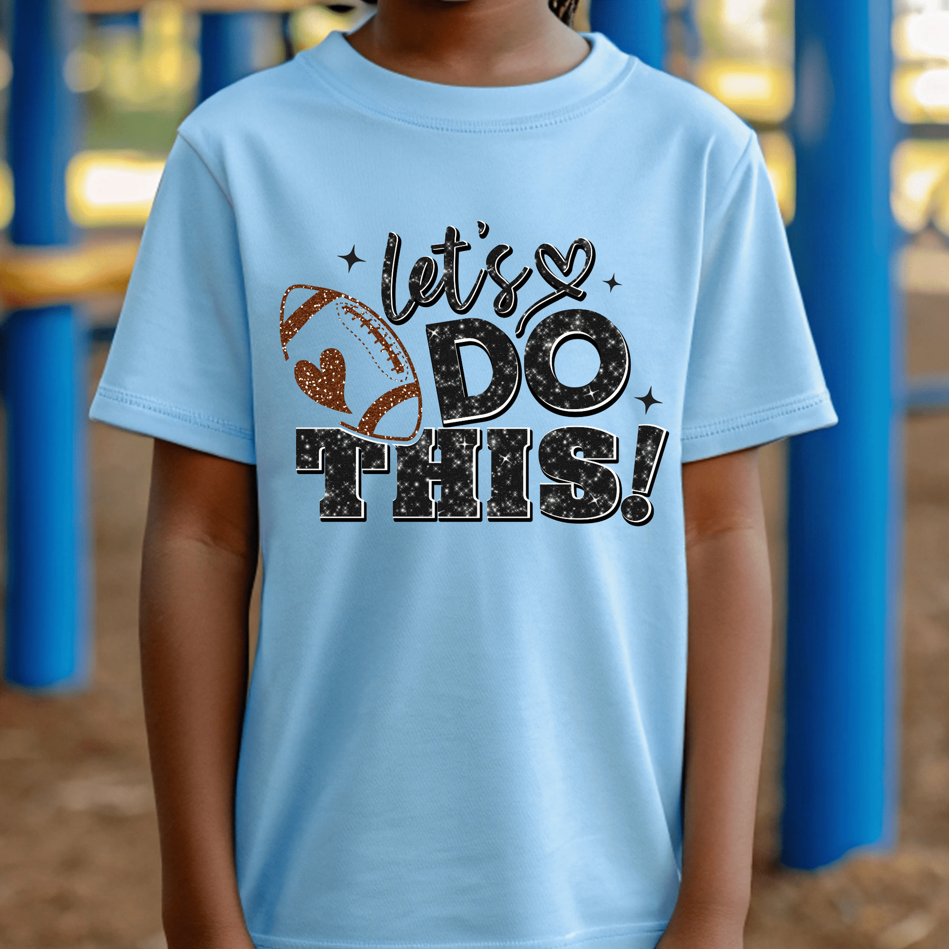 Ink and Charms Designs T-Shirt T-shirt / White / XS Football Motivational Hoodie - 'Let's Do This' Player & Fan Gear