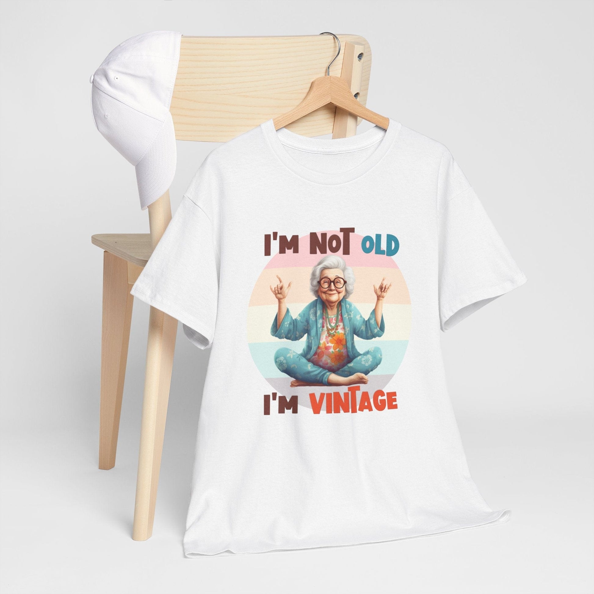 Ink and Charms Designs T-Shirt White / S Vintage Funny Yoga Tee