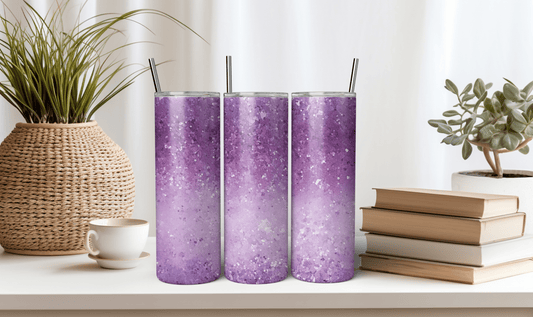 Ink and Charms Designs Tumblers ✨ 20oz Purple Gradient Glitter Tumbler ✨