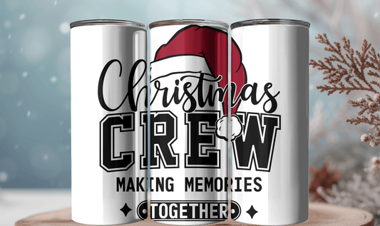 Ink and Charms Designs Tumblers Christmas Crew- 20oz Straight Skinny Tumbler