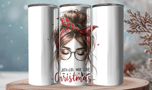 Ink and Charms Designs Tumblers ✨ Just a Girl Who Loves Christmas! ✨-20oz Tumbler