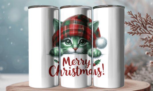 Ink and Charms Designs Tumblers 😻 Purr-fectly Festive! 😻-20oz Tumbler