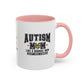 Ink and Charms Designs Mug 11oz / Pink Autism Mom ceramic mug  (11, 15oz)