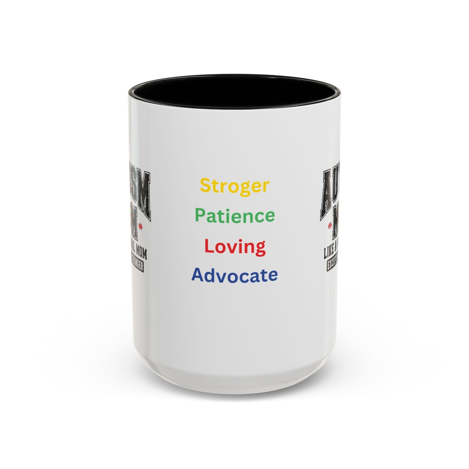 Ink and Charms Designs Mug 15oz / Black Autism Mom ceramic mug  (11, 15oz)