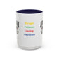 Ink and Charms Designs Mug 15oz / Navy Autism Mom ceramic mug  (11, 15oz)