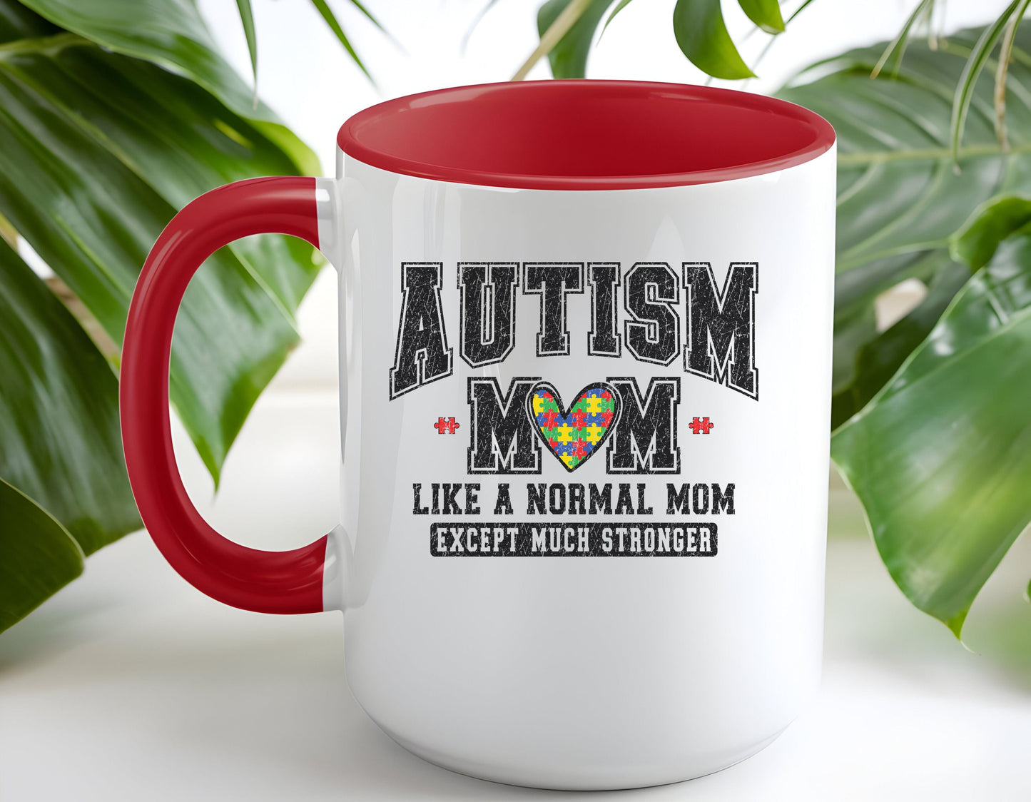 Ink and Charms Designs Mug Autism Mom ceramic mug  (11, 15oz)