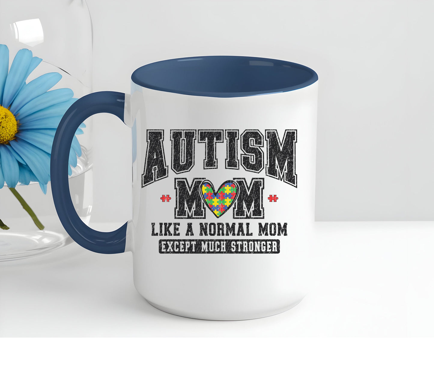 Ink and Charms Designs Mug Autism Mom ceramic mug  (11, 15oz)