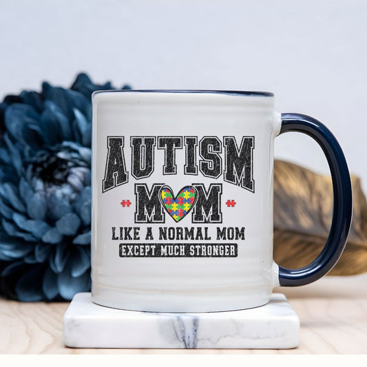 Ink and Charms Designs Mug Autism Mom ceramic mug  (11, 15oz)