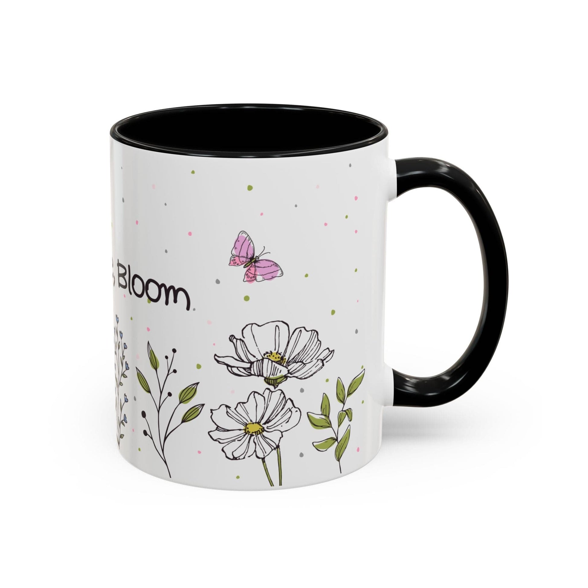 Ink and Charms Designs Mug Mug Sip Smile Bloom Plant Coffee Mug (11, 15oz)