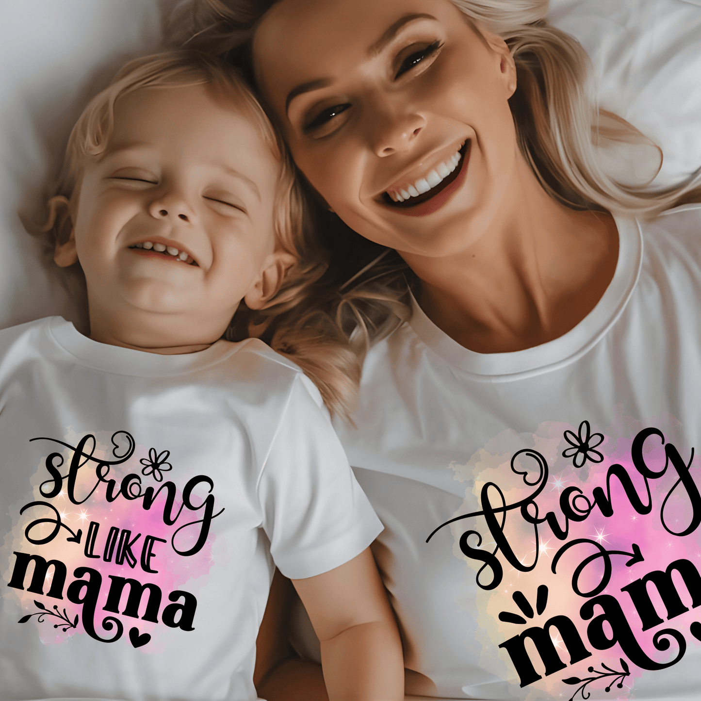 Ink and Charms Designs Onesiess "Strong Like Mama"- Baby Onesie