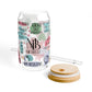 Ink and Charms Designs Sipper Glass With lid and straw / 16oz Sipper Glass  Personalized Teacher Daily Affirmation