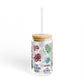 Ink and Charms Designs Sipper Glass With lid and straw / 16oz Sipper Glass  Personalized Teacher Daily Affirmation